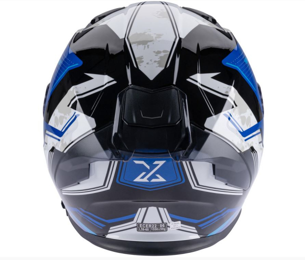 Integralhelm "Stinger R1" - SPEC-X - blau/schwarz/weiß